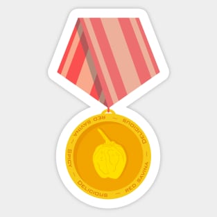 Chili Pepper Medal Sticker